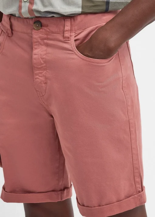 Overdyed Twill Shorts - Pink Clay