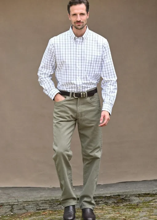 Overseer Luxury Moleskin Jeans - Lovat