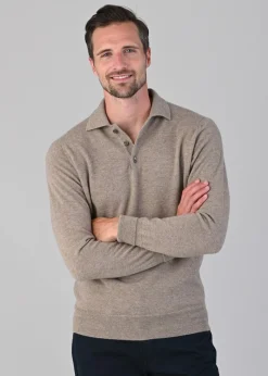 Oxton 1 Ply Cashmere Sport Shirt - Dark Natural