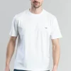 Parson T-Shirt - White and Chestnut