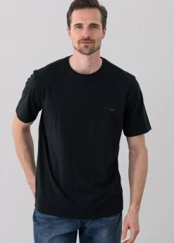Parson T-Shirt - Black and Chestnut