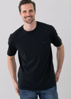 Parson T-Shirt - Black and Chestnut