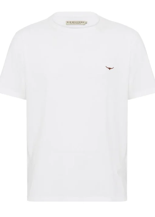 Parson T-Shirt - White and Chestnut