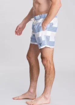 Patch Swim Shorts - Sky