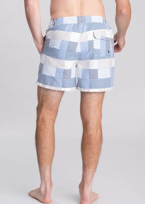 Patch Swim Shorts - Sky