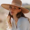 Pebmarsh Extra Wide Brim Fedora - Champagne