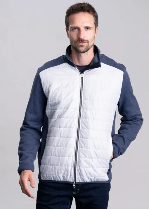 Peder Full Zip Windproof Jacket - Chambray Marble Grey