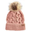 Penshaw Cable Beanie - Pink Rust