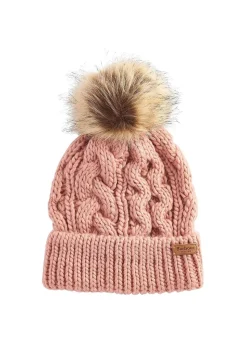 Penshaw Cable Beanie - Pink Rust