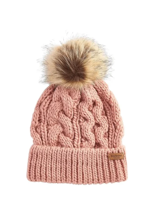 Penshaw Cable Beanie - Pink Rust