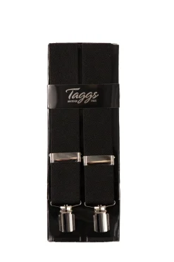 Plain Clip Braces - Black