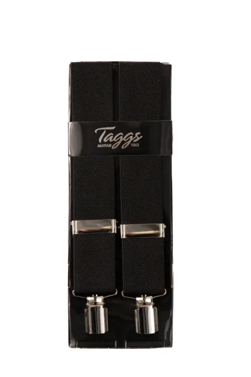 Plain Clip Braces - Black