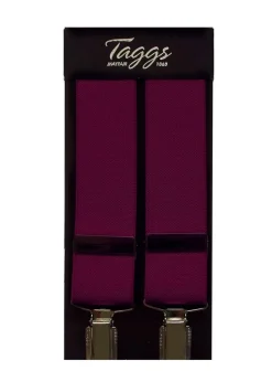 Plain Clip Braces - Plum