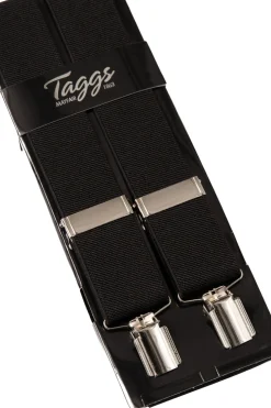 Plain Clip Braces - Black