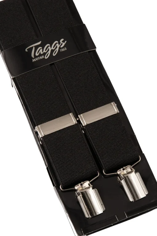 Plain Clip Braces - Black