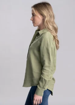Pocklington Blouse - Oil Green