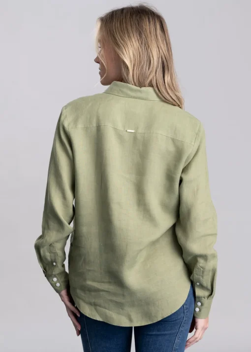 Pocklington Blouse - Oil Green