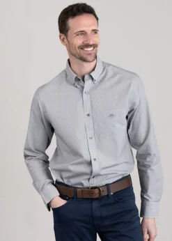 Poplin Banker Shirt - Black