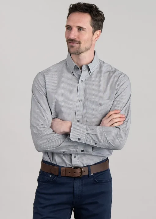 Poplin Banker Shirt - Black