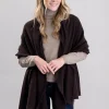 Poppy Cashmere Wrap - Ebony