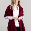 Poppy Cashmere Wrap - Claret
