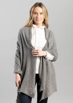 Poppy Cashmere Wrap - Flannel
