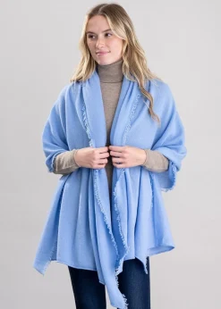 Poppy Cashmere Wrap - Hyacinth