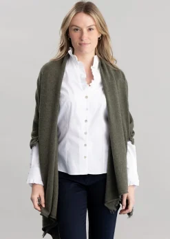 Poppy Cashmere Wrap - Loden Mix