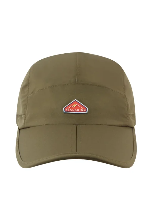 Poringland Waterproof Foldable Peak Plain Hiking Cap - Olive