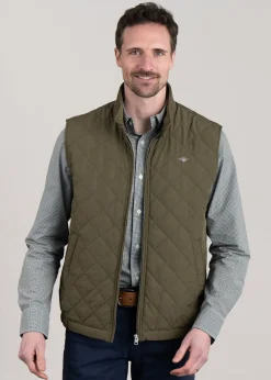 Quilted Windcheater Vest - Juniper Green