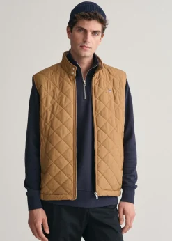 Quilted Windcheater Vest - Roasted Walnut