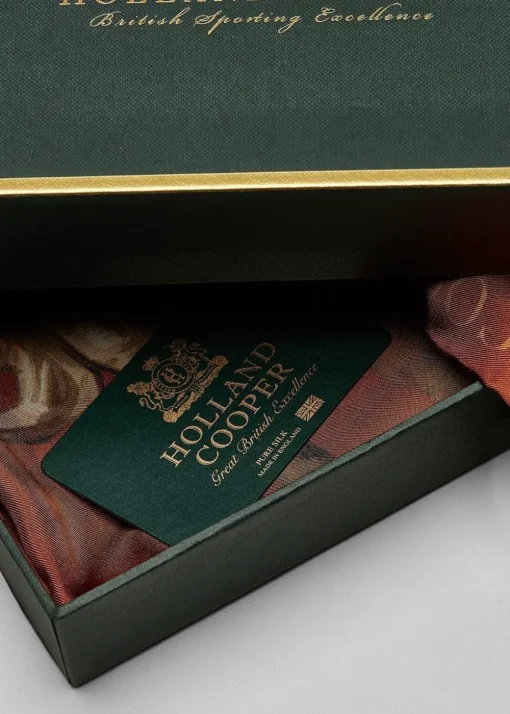 Regal Horse Silk Scarf - Caramel