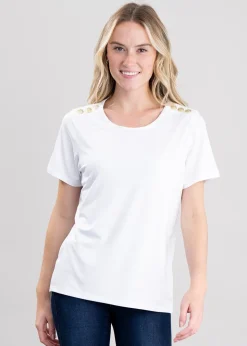 Relax Fit Crew Neck T-Shirt - White