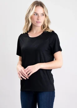 Relax Fit Crew Neck T-Shirt - Black