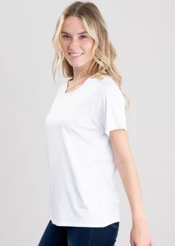 Relax Fit Crew Neck T-Shirt - White