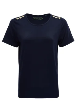 Relax Fit Crew Neck T-Shirt - Navy