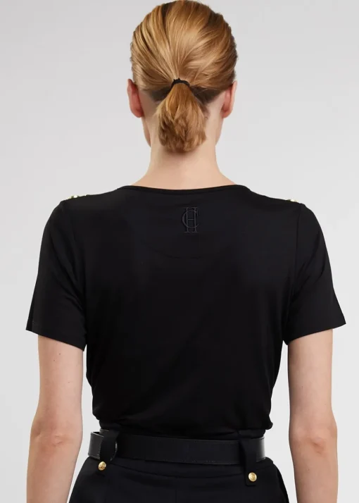 Relax Fit Crew Neck T-Shirt - Black
