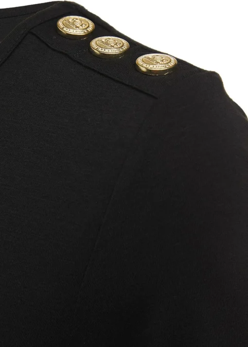 Relax Fit Crew Neck T-Shirt - Black