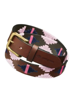 Rosa 1.5" Polo Belt - Navy and Pink