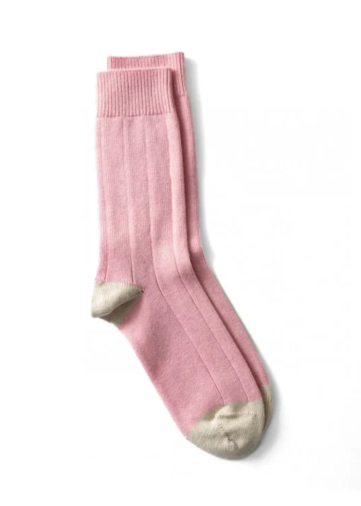 Rosie Socks - Blush and Cream