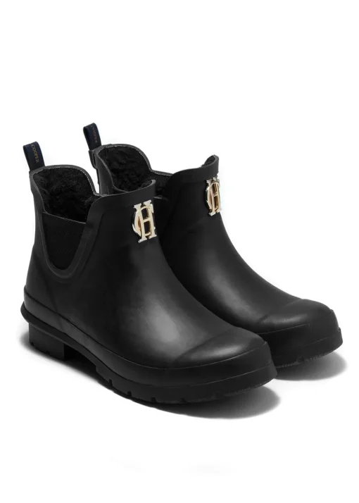 Rubber Chelsea Boots - Black