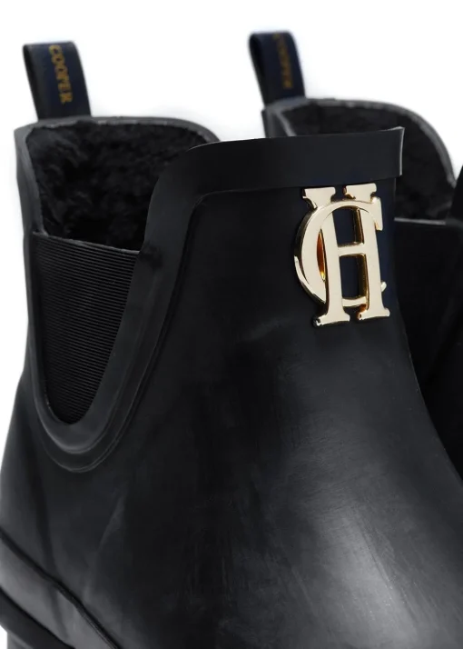 Rubber Chelsea Boots - Black