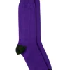 Rugger Heel and Toe Socks - Forest and Purple