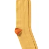 Rugger Heel and Toe Socks - Tiger and Mustard