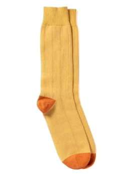 Rugger Heel and Toe Socks - Tiger and Mustard
