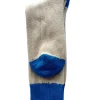 Rugger Heel and Toe Socks - Aqua and Mustard