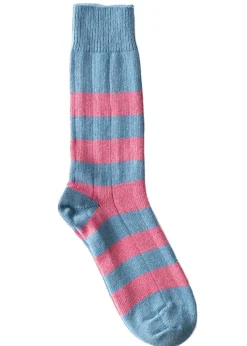 Rugger Stripe Socks - Jeans and Bubblegum