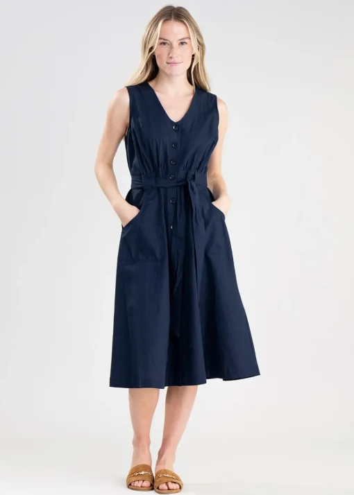 Rutherglen Midi Dress - Navy