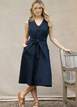 Rutherglen Midi Dress - Navy