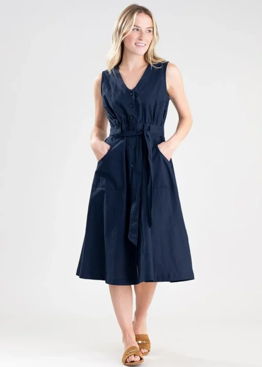 Rutherglen Midi Dress - Navy